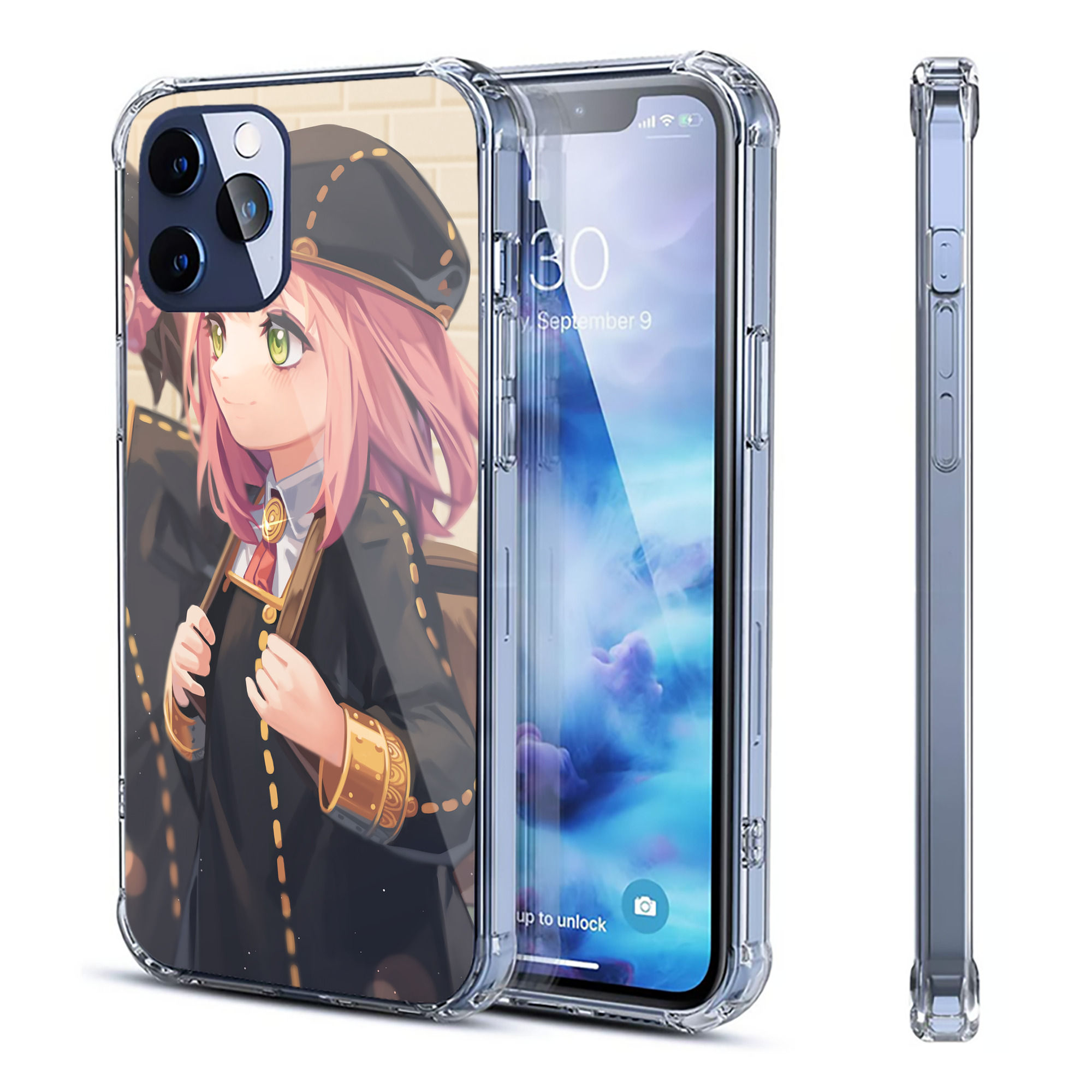（画像用） SPY×FAMILY间谍家家酒 【iPhone 12シリーズ対応】透明スマホケース（クリアソフトケース）